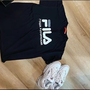 FILA x GOSHA shirt w/ shoes